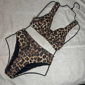 Leopard Print Bikini Set